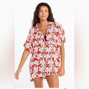 BNWT Benoa Swim Vintage Aloha Button Down Shirt
